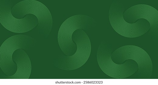 Abstract blue glowing geometric lines on dark blue background arts green blue