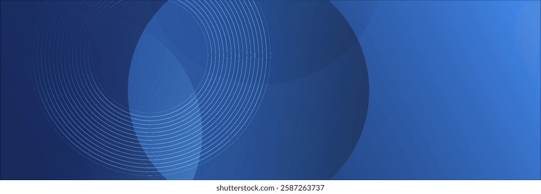 Abstract blue glowing geometric lines modern shiny blue circle lines pattern. Suit for cover, banner, brochure	