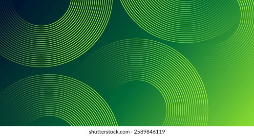 Abstract blue glowing geometric lines on dark blue background. Modern shiny blue circle lines pattern. Futuristic technology concept. Suit for cover, poster, banner, brochure, header, website. eps 10