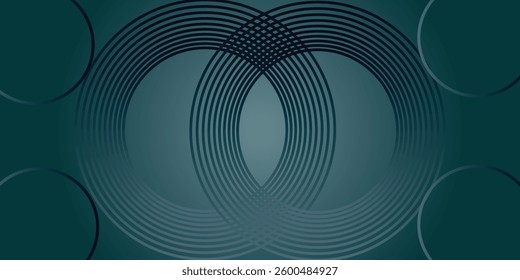 Abstract blue glowing geometric lines modern shiny blue circle lines pattern. Suit for cover, banner, brochure