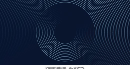 Abstract blue glowing geometric lines modern shiny blue circle lines pattern. Suit for cover, banner, modern