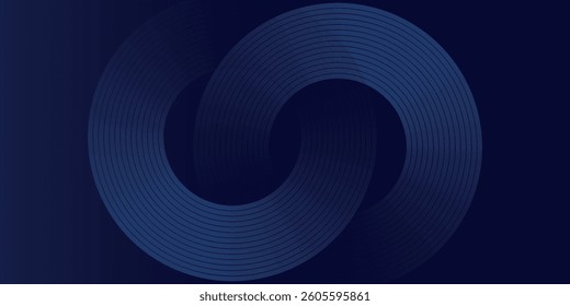 Abstract blue glowing geometric lines modern shiny blue circle lines pattern. Suit for cover, banner modern