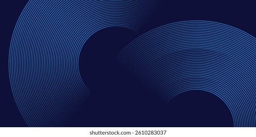 Abstract blue glowing geometric lines modern shiny blue circle lines pattern. Suit for cover   banner  brochure