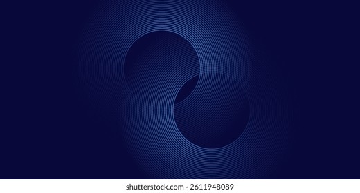 Abstract blue glowing geometric lines modern shiny blue circle lines pattern. Suit for cover   banner  brochure