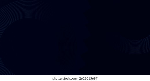 Líneas geométricas brillantes azules Abstractas Modelo azul brillante moderno de las líneas circulares. Traje para la cubierta, Anuncio, folleto