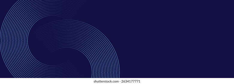 Abstract blue glowing geometric lines modern shiny blue circle lines pattern. Suit for cover,  banner, brochure