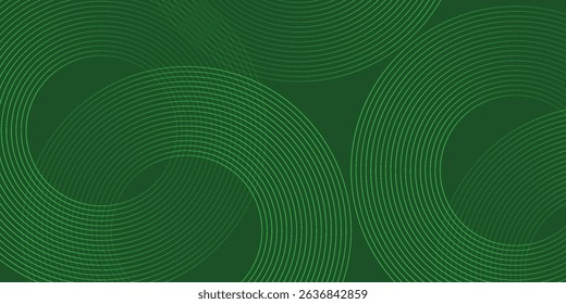 Abstract blue glowing geometric lines on dark blue background. Modern shiny blue circle lines pattern. Futuristic technology concept. Suit for cover, poster, banner, brochure, header, website. eps 10