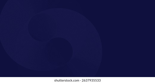Abstract blue glowing geometric lines modern shiny blue circle lines simple