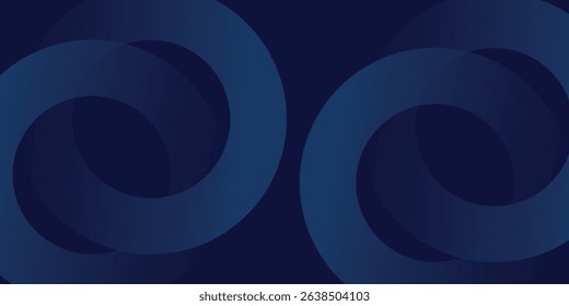 Abstract blue glowing geometric lines on dark blue background. Modern shiny blue circle lines pattern. Futuristic technology concept.eps10.