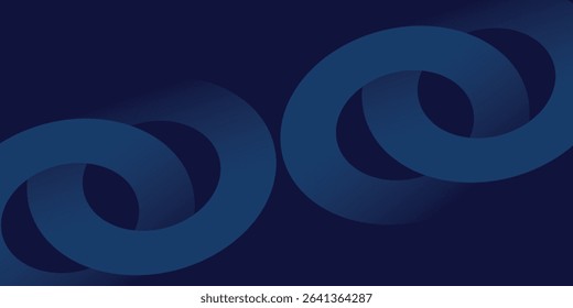 Abstract blue glowing geometric lines on dark blue background. Modern shiny blue circle lines pattern. Futuristic technology concept.eps10.