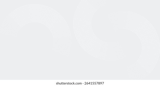 Abstract blue glowing geometric lines on dark blue background. Modern shiny blue circle lines pattern. Futuristic technology concept. Suit for cover, poster, banner, brochure, header, website
