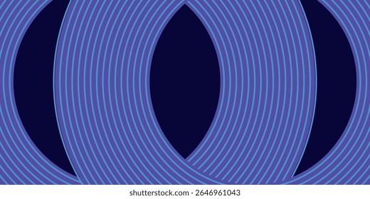 Abstract blue glowing geometric lines modern shiny blue circle lines pattern. Suit for cover,  banner, brochure