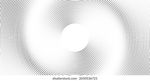 Líneas geométricas brillantes azules Abstractas sobre fondo azul oscuro. Moderno patrón de líneas de círculo azul brillante. Concepto de tecnología futurista. Traje para la cubierta, cartel, Anuncio, folleto, cabecera, Sitio web. eps 10