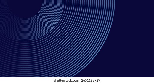 Líneas geométricas brillantes azules Abstractas Modelo azul brillante moderno de las líneas circulares. Traje para textura de gradiente de cubierta