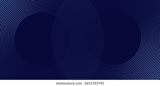Abstract blue glowing geometric lines modern shiny blue circle lines pattern. Suit for cover website good simple art