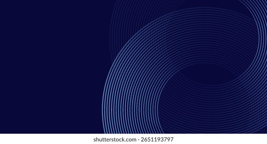 Líneas geométricas brillantes azules Abstractas Modelo azul brillante moderno de las líneas circulares. Traje para el Sitio web de la cubierta bueno simple