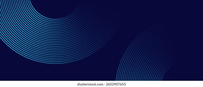 Abstrato azul brilhante linhas geométricas moderno brilhante azul círculo linhas padrão. Terno para capa banner brochura eps 10
