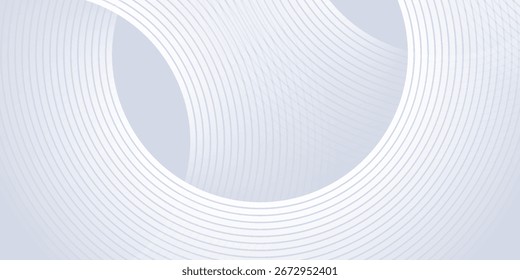 Líneas geométricas brillantes azules Abstractas sobre fondo azul oscuro. Moderno patrón de líneas de círculo azul brillante. Concepto de tecnología futurista. Traje para la cubierta, cartel, Anuncio, folleto, cabecera, Sitio web. eps 10