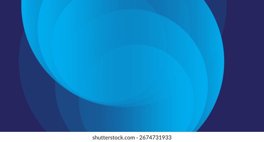 Líneas geométricas brillantes azules Abstractas sobre fondo azul oscuro. ilustración vectorial