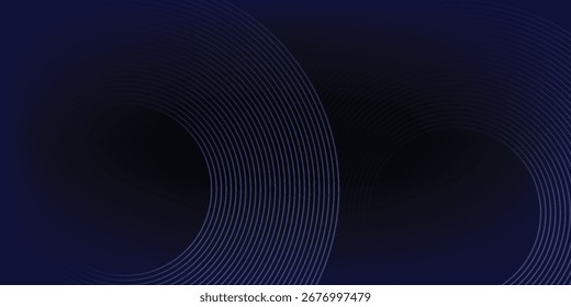 Líneas geométricas brillantes azules Abstractas Modelo azul brillante moderno de las líneas circulares. Traje para la cubierta, Anuncio, folleto