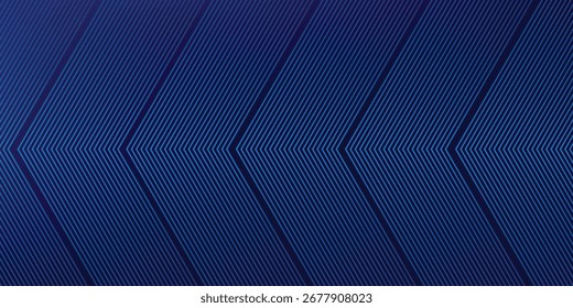 Líneas geométricas brillantes azules Abstractas sobre fondo azul oscuro. Moderno patrón de líneas de círculo azul brillante. Concepto de tecnología futurista. Traje para la cubierta, cartel, Anuncio, folleto, cabecera, Sitio web