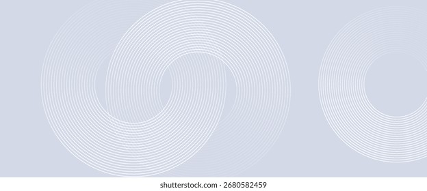 Líneas geométricas brillantes azules Abstractas sobre fondo azul oscuro. Moderno patrón de líneas de círculo azul brillante. Concepto de tecnología futurista. Traje para la cubierta, cartel, Anuncio, folleto, cabecera, Sitio web. eps 10