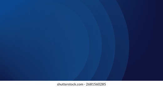 Líneas geométricas brillantes azules Abstractas sobre fondo azul oscuro. Modelo azul brillante moderno de las líneas del círculo