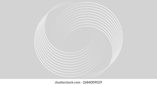 Líneas geométricas brillantes azules Abstractas sobre fondo azul oscuro. Moderno patrón de líneas de círculo azul brillante. Concepto de tecnología futurista. Traje para la cubierta, cartel, Anuncio, folleto, cabecera, Sitio web. eps 10