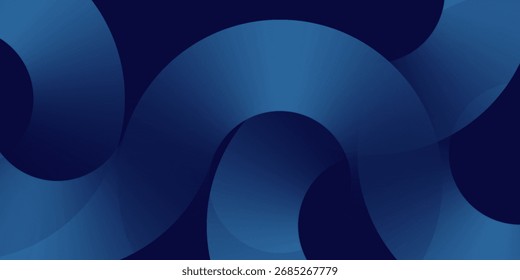 Abstrato azul brilhante linhas geométricas moderno brilhante azul círculo linhas padrão.