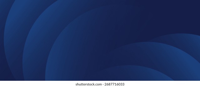 Abstract blue glowing geometric lines on dark blue background. Modern shiny blue circle lines pattern. modern