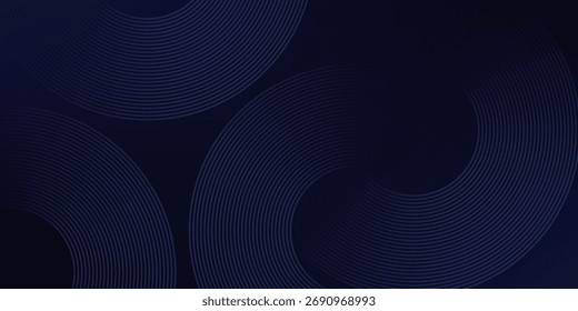 Líneas geométricas brillantes azules Abstractas Modelo azul brillante moderno de las líneas circulares. Traje para la cubierta, Anuncio, folleto