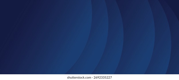 Líneas geométricas brillantes azules Abstractas sobre fondo azul oscuro. Círculo azul brillante moderno
