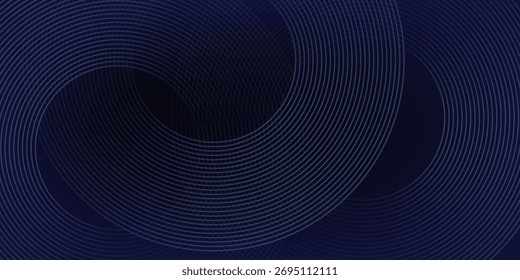 Abstract blue glowing geometric lines modern shiny blue circle lines pattern. Suit for cover, banner, brochure