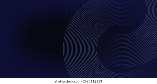 Líneas geométricas brillantes azules Abstractas Modelo azul brillante moderno de las líneas circulares. Traje para la cubierta, Anuncio, folleto