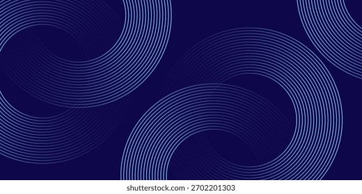 Abstract blue glowing geometric lines modern shiny blue circle lines pattern. Suit for cover, banner, brochure