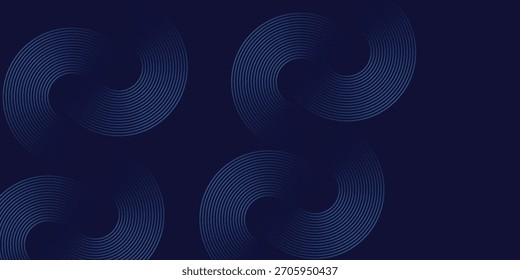 Líneas geométricas brillantes azules Abstractas Modelo azul brillante moderno de las líneas circulares. Traje para la cubierta, Anuncio, folleto, eps.10