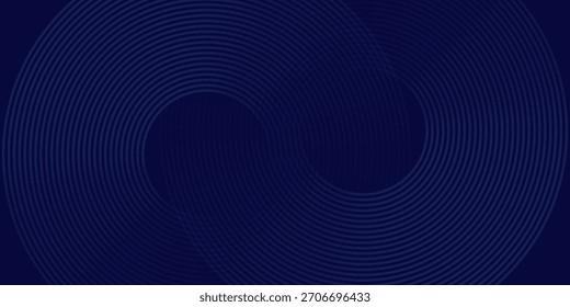 Líneas geométricas brillantes azules Abstractas Modelo azul brillante moderno de las líneas circulares.	