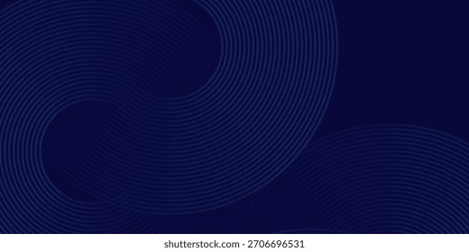 Líneas geométricas brillantes azules Abstractas Modelo azul brillante moderno de las líneas circulares.	