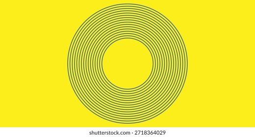 Abstract blue glowing geometric lines on dark blue background. Modern shiny blue circle lines pattern. Futuristic technology concept. Suit for cover, poster, banner, brochure, header, website. eps 10