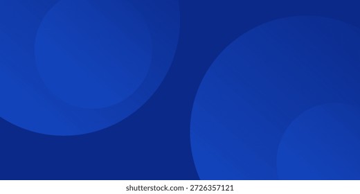 Abstrakte blaue leuchtende geometrische Linien auf dunkelblauem Hintergrund. Moderner, glänzender blauer Kreis. Anzug für Cover, Poster, Banner, Broschüre, Header, Vektorgrafik modern