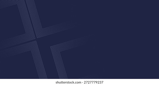 Líneas geométricas brillantes azules Abstractas sobre fondo oscuro. Modelo azul brillante moderno de las líneas cuadradas redondeadas. Concepto de tecnología futurista. Traje para el cartel, cubierta, Anuncio, 