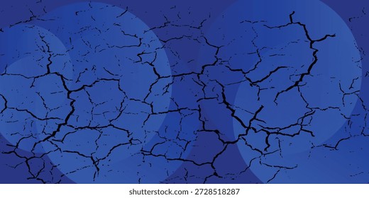 Abstract blue glowing geometric lines on dark blue background. Modern shiny blue circle. Suit for cover, poster, banner, brochure, header, vector modern