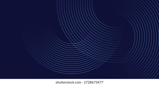 Abstract blue glowing geometric lines modern shiny blue circle lines pattern. Suit for cover, banner, brochure vector
