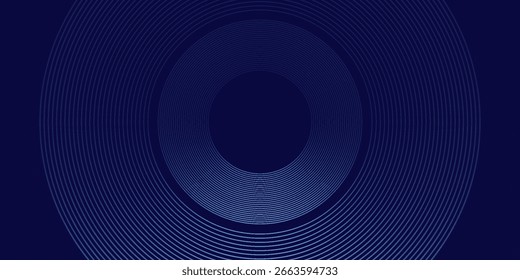 Abstract blue glowing geometric texture lines modern shiny blue circle lines pattern. Simple modern art geometric