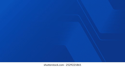 Abstract blue glowing hexagon on dark blue background. Modern shiny blue hexagon pattern simple