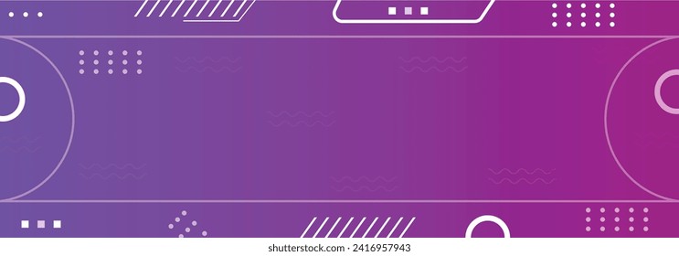 Abstract blue glowing lines on dark Gradient Color Business Style Purple Blue Geometric Border Background