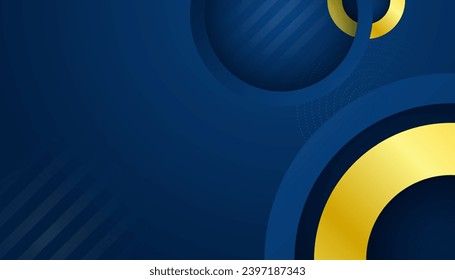 Abstract blue and gold background
