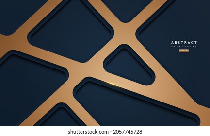 abstract blue and gold background with deep shadow and texture