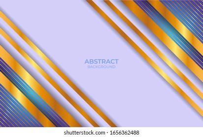 Abstraktes Design von Blau und Gold