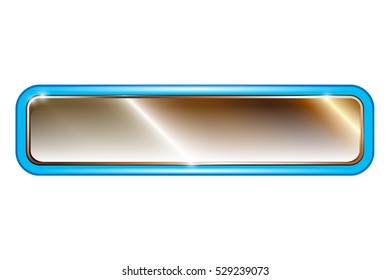 Abstract blue and gold background, with space for your text. Vector illustration, on transparent background